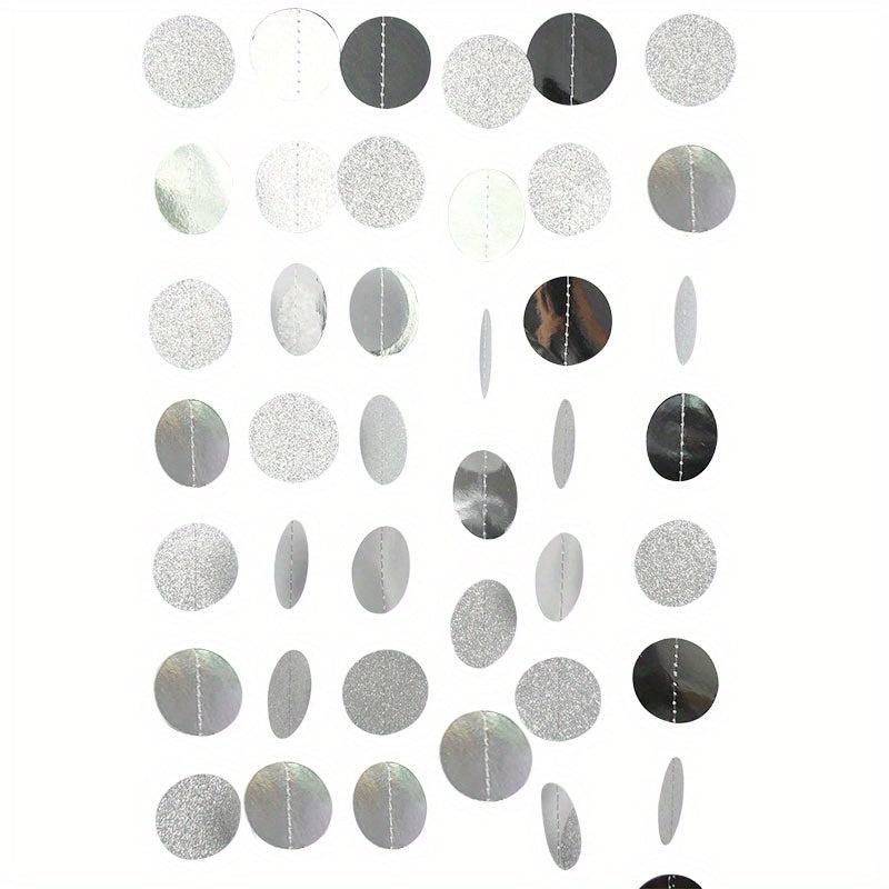 52Ft Glitter Circle Dots Garland Party Decoration Banner
