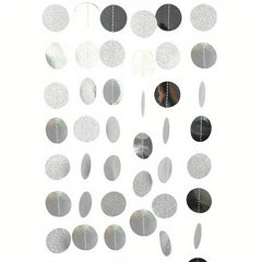 52Ft Glitter Circle Dots Garland Party Decoration Banner