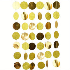 52Ft Glitter Circle Dots Garland Party Decoration Banner