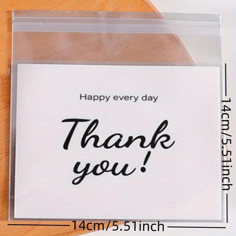 100pcs Self Adhesive Biscuit Bag for Food Packaging and Baking Supplies