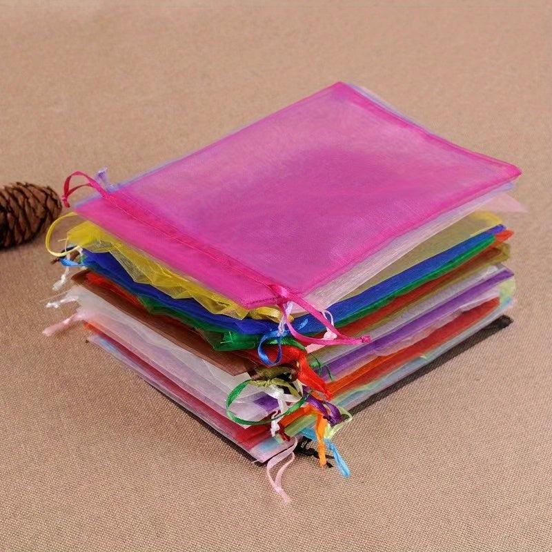 100 Organza Jewelry Bags Wedding Party Gift Candy Fruit Insect Mesh Pouch