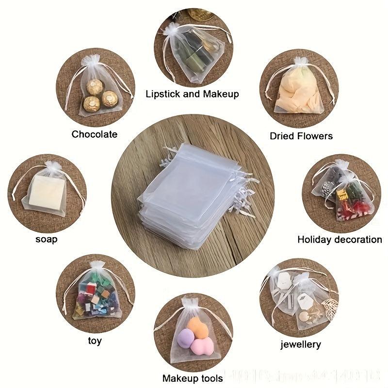100 Organza Jewelry Bags Wedding Party Gift Candy Fruit Insect Mesh Pouch