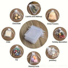 100 Organza Jewelry Bags Wedding Party Gift Candy Fruit Insect Mesh Pouch
