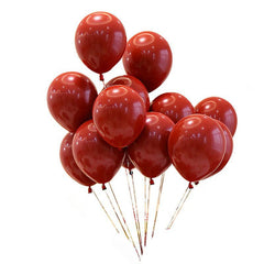 20pcs Ruby Red Latex Balloons Wedding Birthday Party Decoration