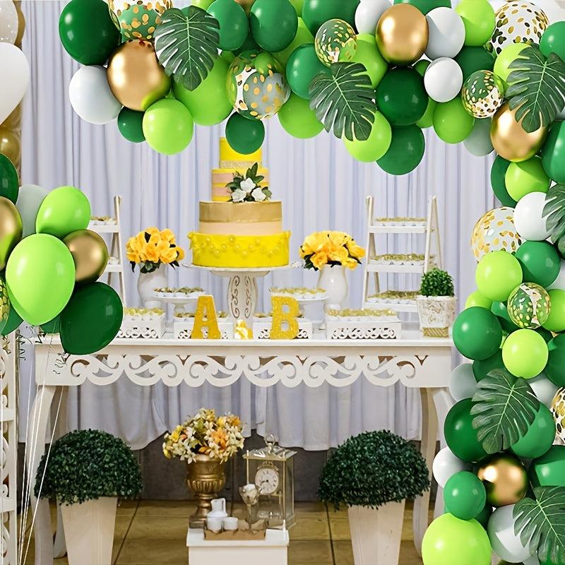140pcs Green Balloon Garland Arch Kit Jungle Safari Party Baloon