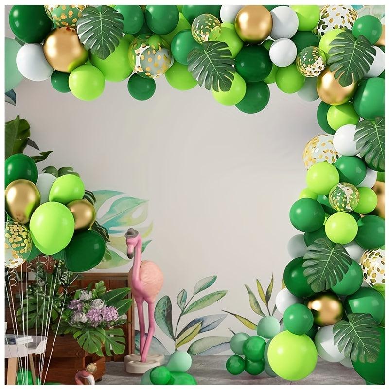 140pcs Green Balloon Garland Arch Kit Jungle Safari Party Baloon