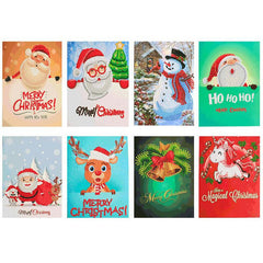 8pcs Christmas Diamond Painting Set 5D DIY Rhinestone Santa Claus Winter Painted