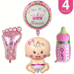 Little Princess Pink Balloons Set for Gender Reveal Party