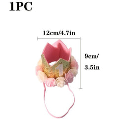 1st Birthday Flower Party Hat - Adorable Headpiece for Holiday Parties & Photos