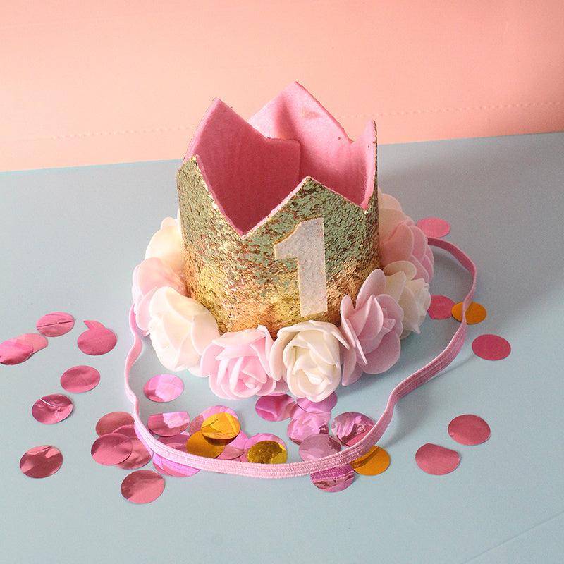 1st Birthday Flower Party Hat - Adorable Headpiece for Holiday Parties & Photos