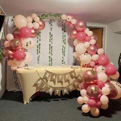 Rose Golden Balloons Garland Arch Kit & 4D Latex Balloons