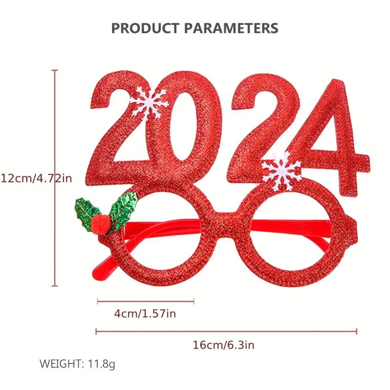 Christmas Glasses Frames Costume Eyeglasses Xmas Party Favors