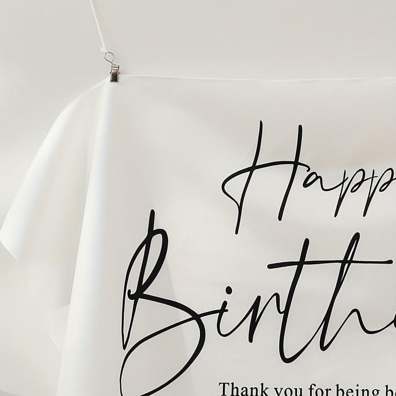 Happy Birthday Hanging Cloth Poster Party Decoration Forest Theme