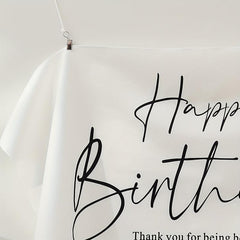 Happy Birthday Hanging Cloth Poster Party Decoration Forest Theme