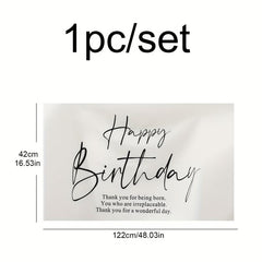 Happy Birthday Hanging Cloth Poster Party Decoration Forest Theme