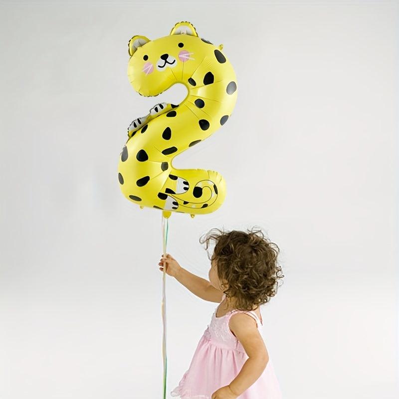1pc 40 inch Animal Number Birthday Party Balloons