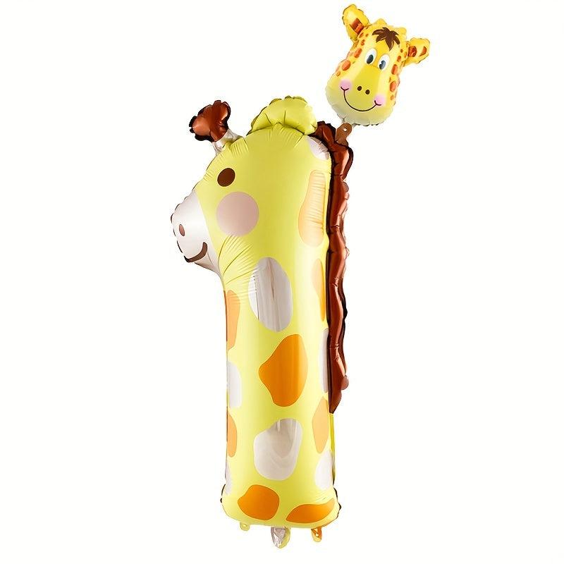 1pc 40 inch Animal Number Birthday Party Balloons