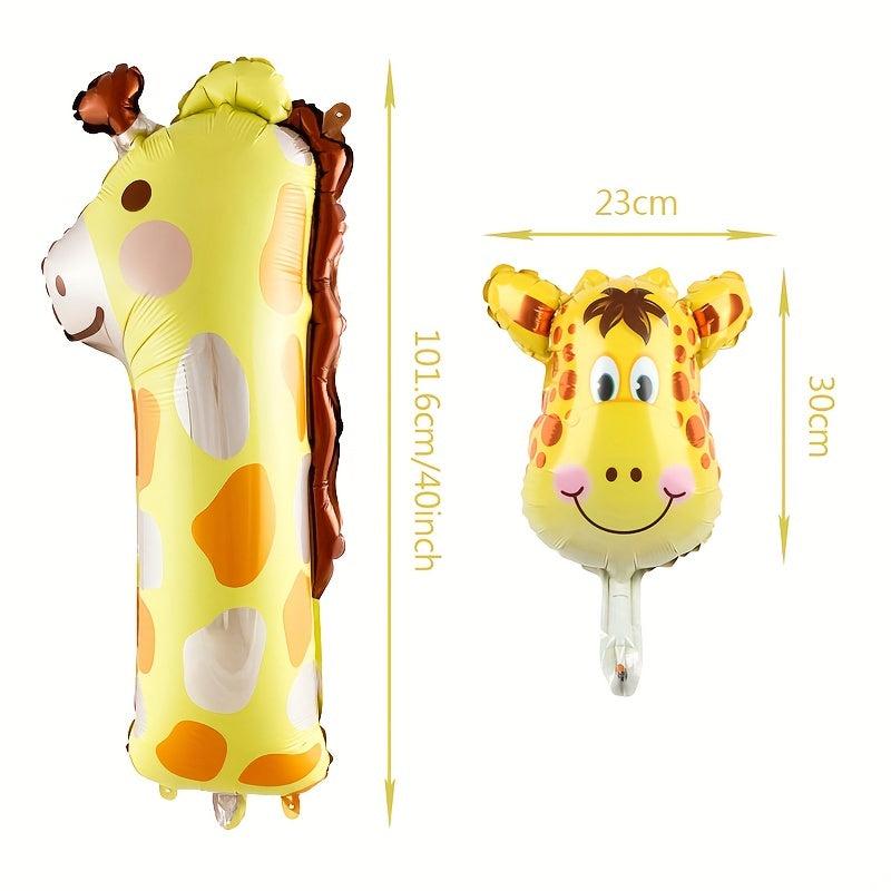 1pc 40 inch Animal Number Birthday Party Balloons