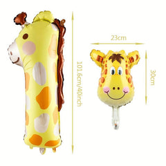 1pc 40 inch Animal Number Birthday Party Balloons