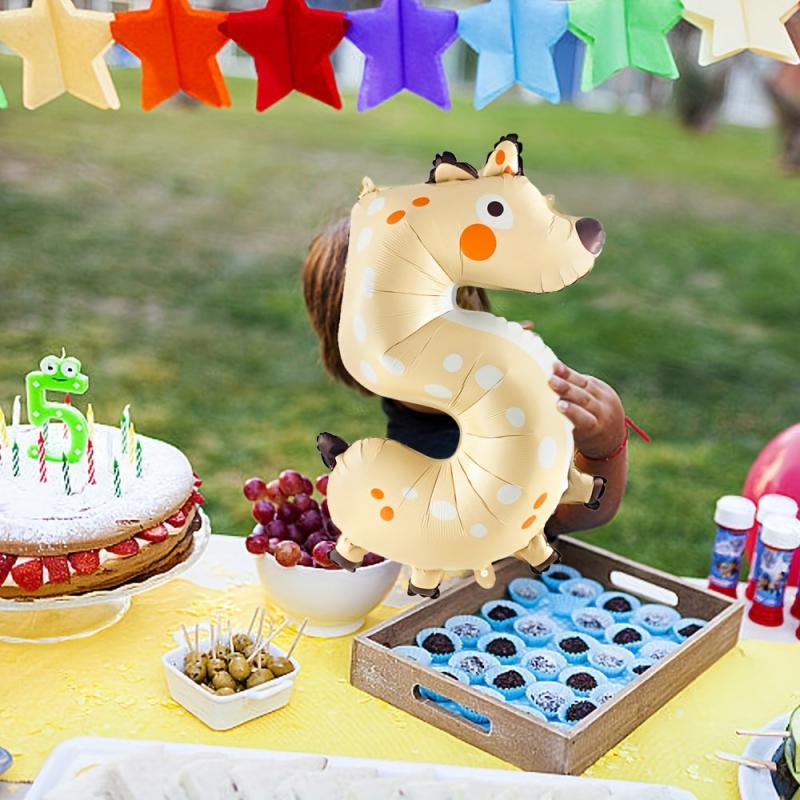 1pc 40 inch Animal Number Birthday Party Balloons