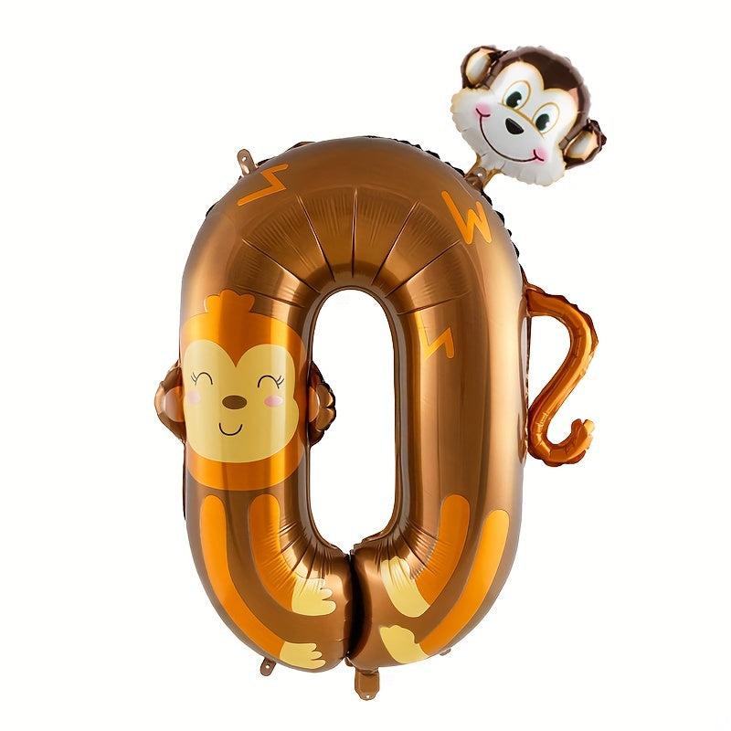 1pc 40 inch Animal Number Birthday Party Balloons