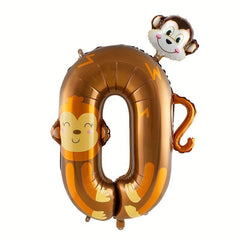 1pc 40 inch Animal Number Birthday Party Balloons
