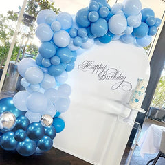 Metallic Silver Balloon Garland Arch Kit 125PCS Latex Balloons