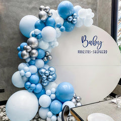 Metallic Silver Balloon Garland Arch Kit 125PCS Latex Balloons