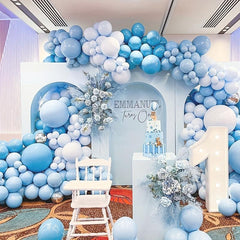 Metallic Silver Balloon Garland Arch Kit 125PCS Latex Balloons