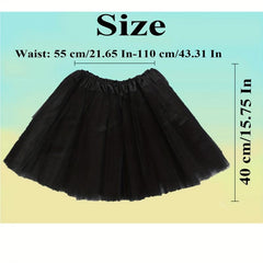 Women's Teen Tutu Skirt Elastic Layered Tulle For Parties Ballet Dancing