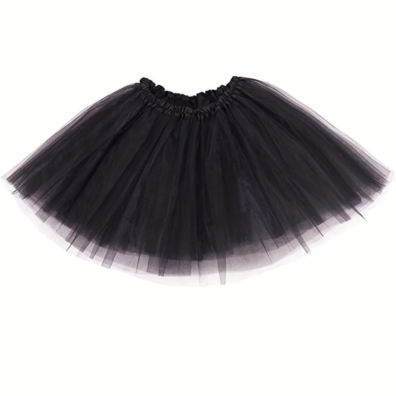 Women's Teen Tutu Skirt Elastic Layered Tulle For Parties Ballet Dancing