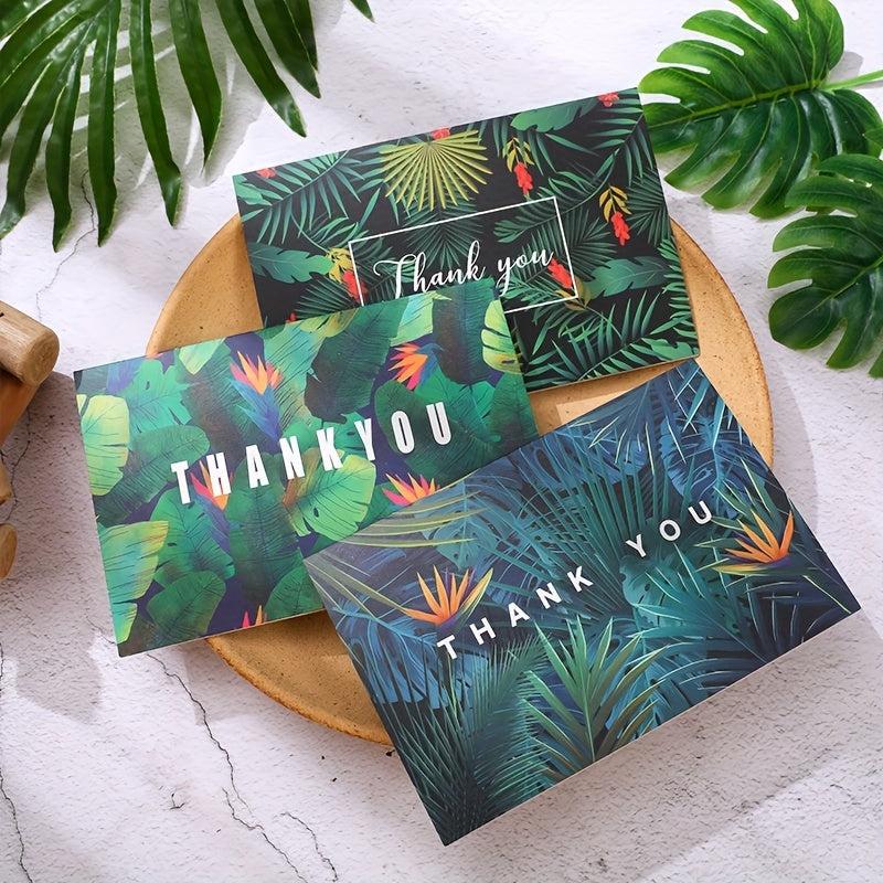 6pcs Christmas Mid Autumn Thanksgiving Thank You Card Greeting Card