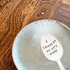 I Licked It So It's Mine Spoon Funny Boyfriend Gift Engraved Spoon