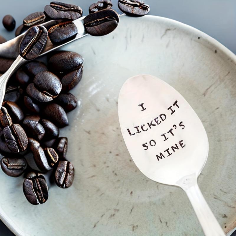 I Licked It So It's Mine Spoon Funny Boyfriend Gift Engraved Spoon