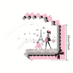 Paris Girl Themed Party Tableware Set