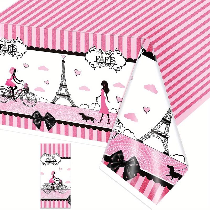 Paris Girl Themed Party Tableware Set