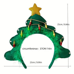 Christmas Tree Headband For Girls Christmas Performances