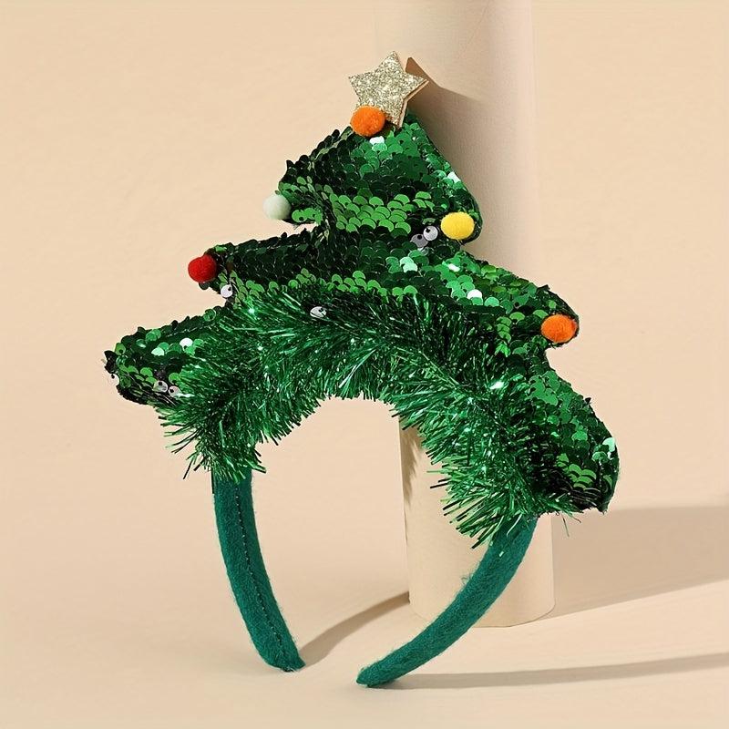 Christmas Tree Headband For Girls Christmas Performances