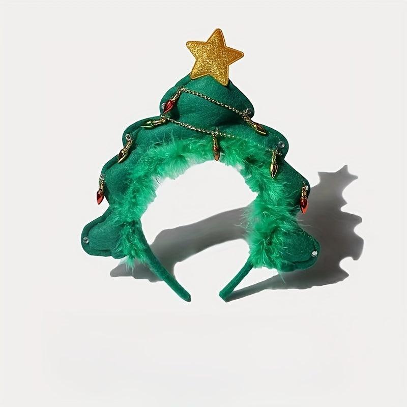 Christmas Tree Headband For Girls Christmas Performances
