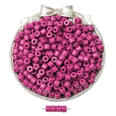 50pcs Acrylic Colorful Cylindrical Beads for DIY Macaron Bracelet
