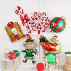 Christmas Cartoon Foil Balloon Large Standing Party Decor