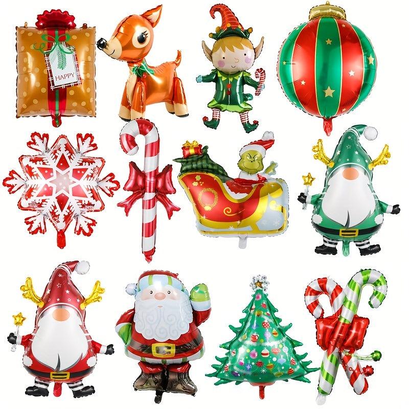 Christmas Cartoon Foil Balloon Large Standing Party Decor