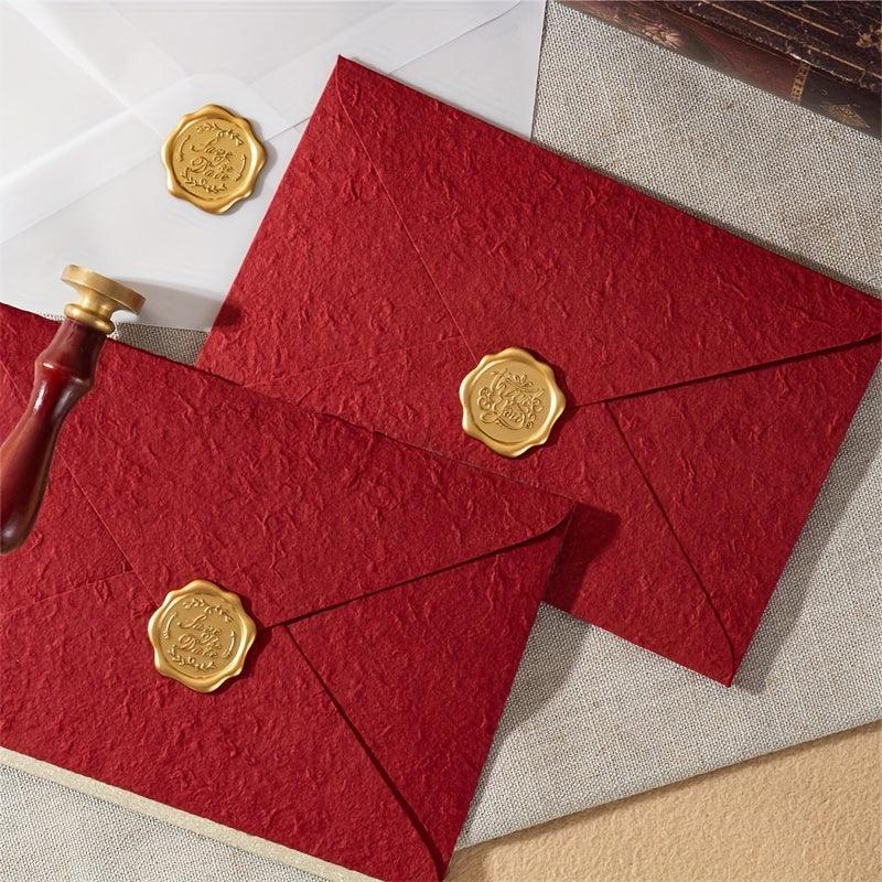 Retro European High Western Wedding Invitation Envelope