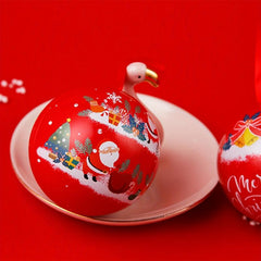 2pcs Christmas Ball Candy Box Decorations Navidad Clear