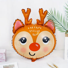 Christmas Reindeer Head Balloon Children's Birthday Decoration