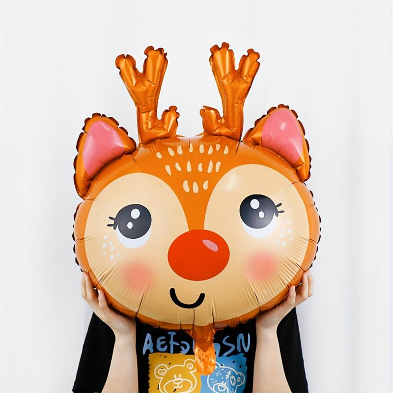 Christmas Reindeer Head Balloon Children's Birthday Decoration