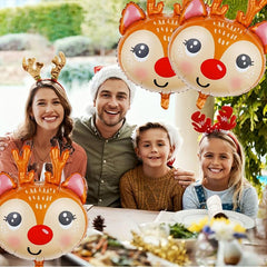 Christmas Reindeer Head Balloon Children's Birthday Decoration