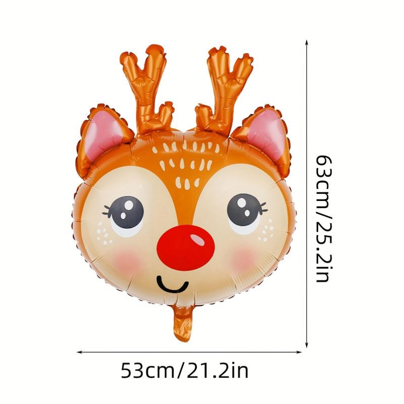 Christmas Reindeer Head Balloon Children's Birthday Decoration