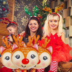 Christmas Reindeer Head Balloon Children's Birthday Decoration