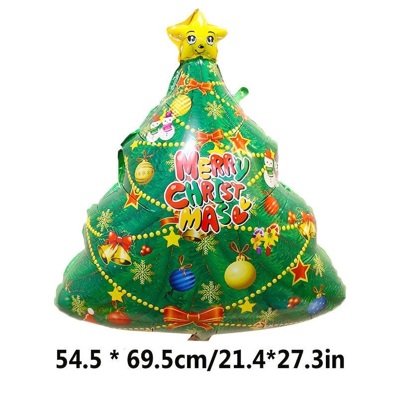 Christmas Party Balloon Set Santa Claus Elf Elk Foil Ballons Merry Christmas Dec